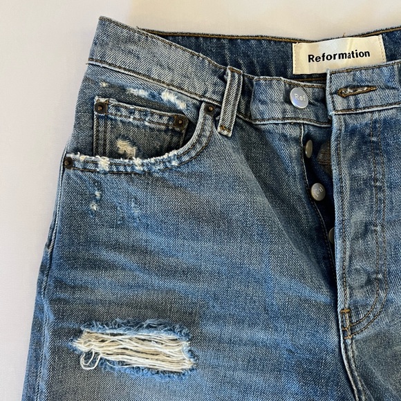 Reformation high-waisted distressed shorts - Picture 7 of 11